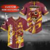 NFL Washington Redskins Custom Name Number Logo Baseball Jersey