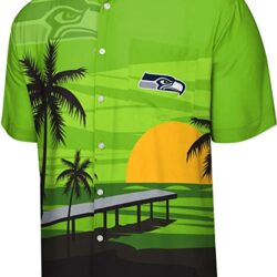 NFL seahawks Floral Aloha Tropical hawaiian Shirt No1