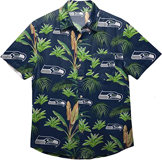 NFL seahawks Floral Aloha Tropical hawaiian Shirt No2