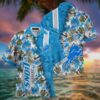Nfl Detroit Lions Blue Silver Trendy Hawaiian Shirt V2 Aloha Shirt