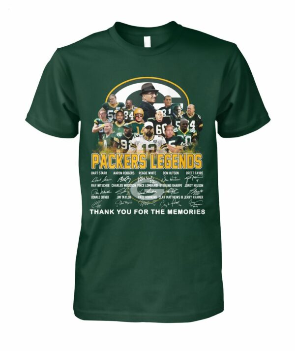 Packers Legends Thank You For The Memories T Shirt 1