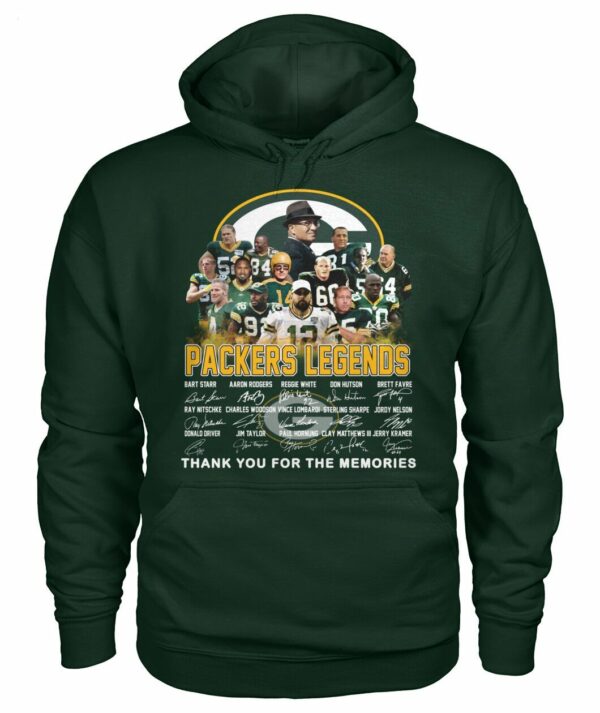 Packers Legends Thank You For The Memories T Shirt 2