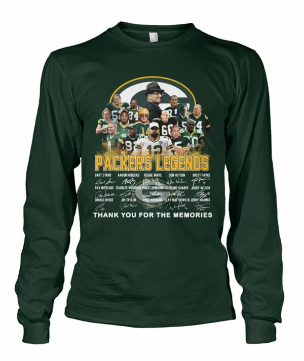 Packers Legends Thank You For The Memories T Shirt 3