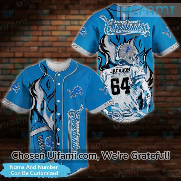 Personalized Detroit Lions Baseball Jersey Special Detroit Lions Christmas Gifts 1