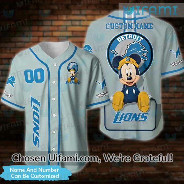 Personalized Lions Baseball Jersey Mickey Detroit Lions Gift 1