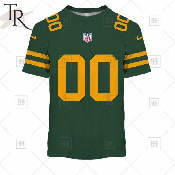 Personalized NFL Green Bay Packers Alternate Jersey Hoodie 2223 3