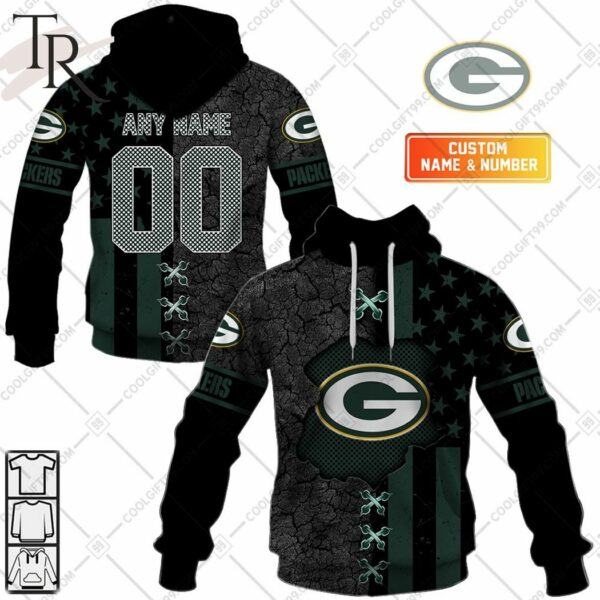 Personalized NFL Green Bay Packers Flag Special Design Hoodie 1