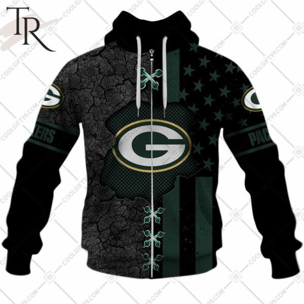 Personalized NFL Green Bay Packers Flag Special Design Hoodie 5