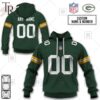 Personalized NFL Green Bay Packers Home Jersey Style Hoodie Personalized NFL Green Bay Packers Home Jersey Style Hoodie 1