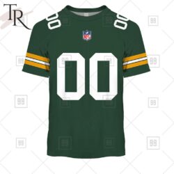 Personalized NFL Green Bay Packers Home Jersey Style Hoodie Personalized NFL Green Bay Packers Home Jersey Style Hoodie 3