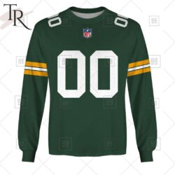 Personalized NFL Green Bay Packers Home Jersey Style Hoodie Personalized NFL Green Bay Packers Home Jersey Style Hoodie 4