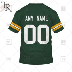 Personalized NFL Green Bay Packers Home Jersey Style Hoodie Personalized NFL Green Bay Packers Home Jersey Style Hoodie 7