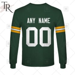 Personalized NFL Green Bay Packers Home Jersey Style Hoodie Personalized NFL Green Bay Packers Home Jersey Style Hoodie 8