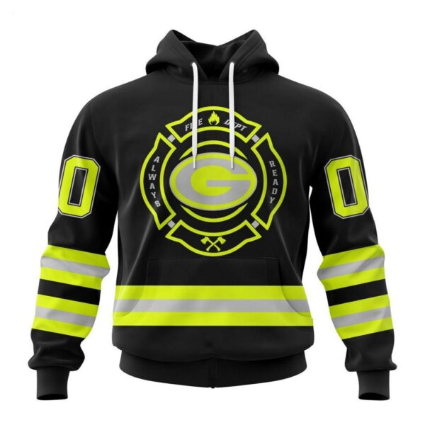 Personalized NFL Green Bay Packers Special FireFighter Uniform Design Hoodie 1 1