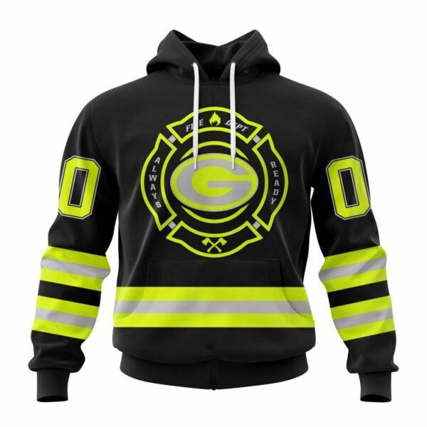 Personalized NFL Green Bay Packers Special FireFighter Uniform Design Hoodie 1