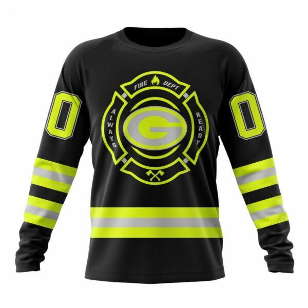 Personalized NFL Green Bay Packers Special FireFighter Uniform Design Hoodie 6
