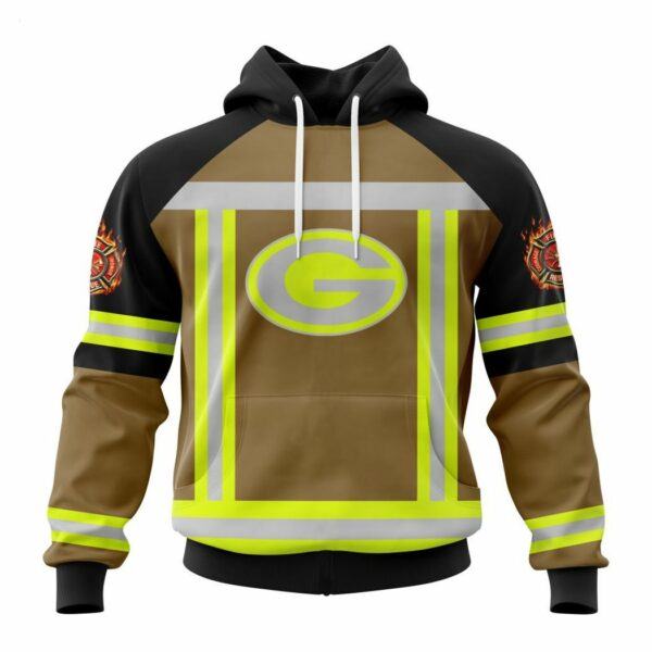 Personalized NFL Green Bay Packers Special Firefighter Uniform Design T Shirt 1