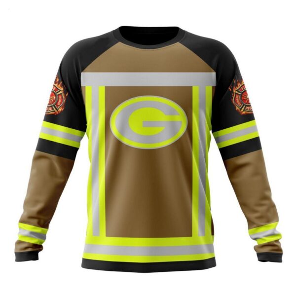 Personalized NFL Green Bay Packers Special Firefighter Uniform Design T Shirt 6