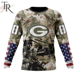 Personalized NFL Green Bay Packers Special Salute To Service Design Hoodie 6