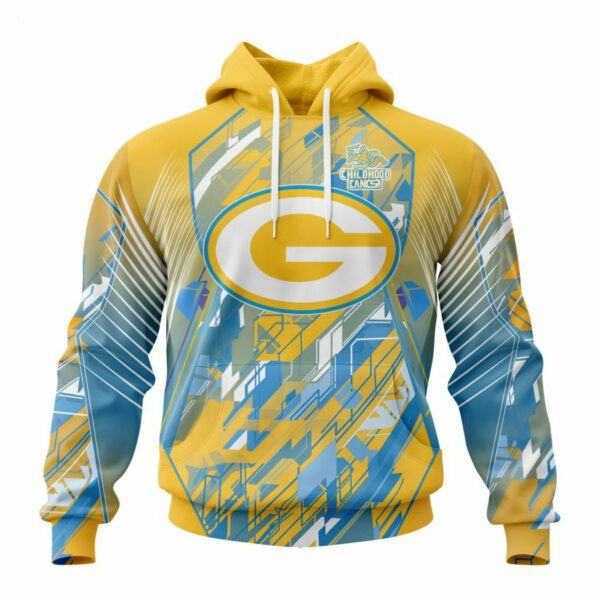 Personalized NFL Green Bay Packers Specialized Design Fearless Against Childhood Cancers Hoodie 1