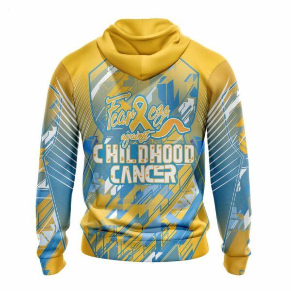 Personalized NFL Green Bay Packers Specialized Design Fearless Against Childhood Cancers Hoodie 3