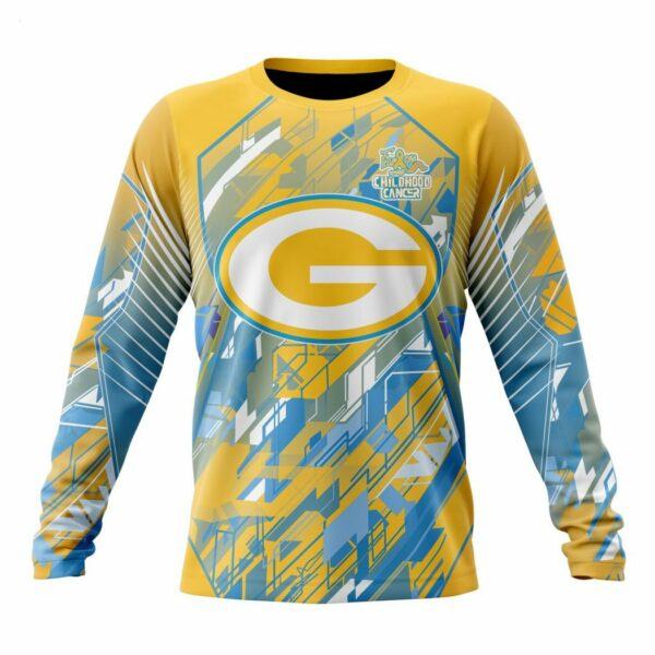 Personalized NFL Green Bay Packers Specialized Design Fearless Against Childhood Cancers Hoodie 6