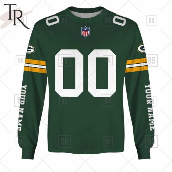 Personalized NFL Green Bay Packers You Laugh I Laugh Jersey Hoodie 4