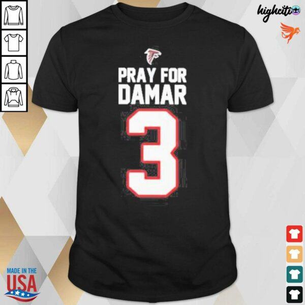 Pray for Damar 3 Atlanta falcons t shirt