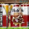 Red 49ers Tumbler Modelo Beer Zipper San Francisco 49ers Gift Red 49ers Tumbler Modelo Beer Zipper San Francisco 49ers Gift