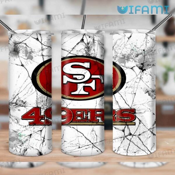 San Francisco 49ers Tumbler Cracked Logo 49ers Gift