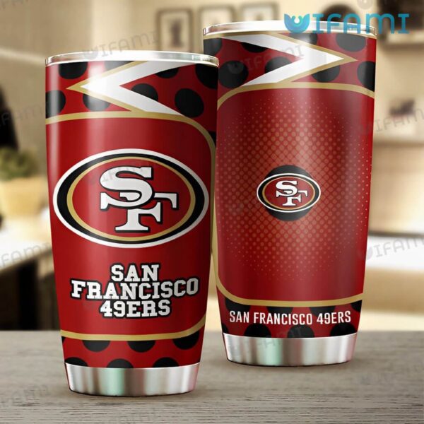 San Francisco 49ers Tumbler Dot Pattern 49ers Gift