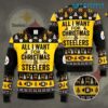 Steelers Christmas Sweater All I Want Is Pittsburgh Steelers Gift Steelers Christmas Sweater All I Want Is Pittsburgh Steelers Gift