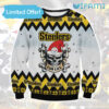 Steelers Christmas Sweater Santa Skull Crossbones Pittsburgh Steelers Gift Steelers Christmas Sweater Santa Skull Crossbones Pittsburgh Steelers Gift