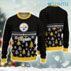 Steelers Ugly Sweater Dot Pattern Christmas Tree Pittsburgh Steelers Gift Steelers Ugly Sweater Dot Pattern Christmas Tree Pittsburgh Steelers Gift