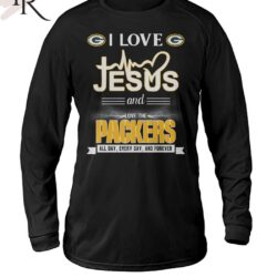 TRENDING I Love Jesus And Love The Packers All Day Every Day And Forever Unisex T Shirt 7