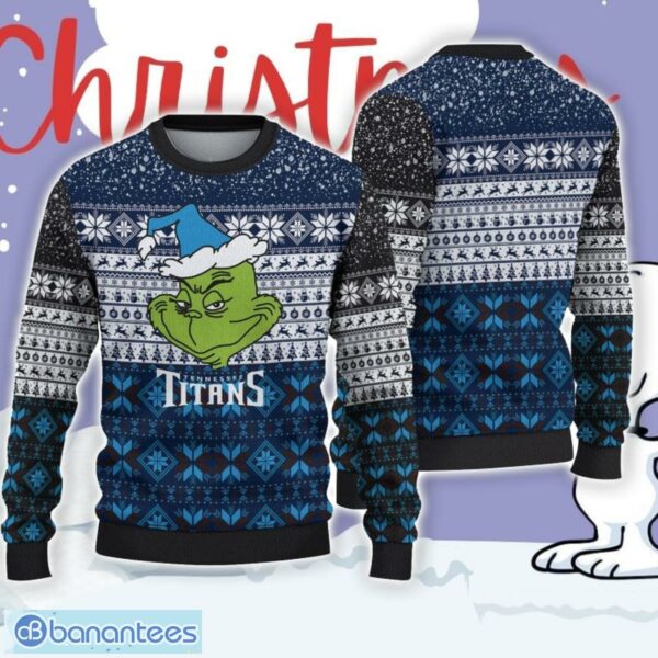 Tennessee Titans Christmas Grinch 3D Ugly Christmas Sweater Christmas Gift Ideas
