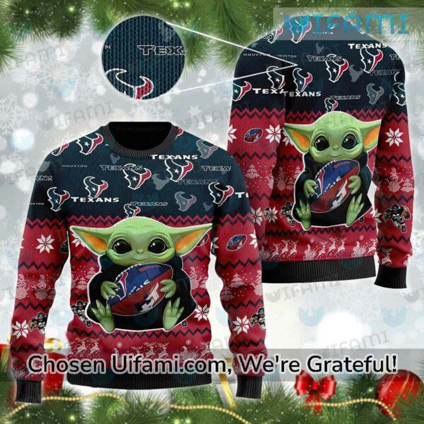 Ugly Sweater Texans Best selling Baby Yoda Houston Texans Gifts For Him