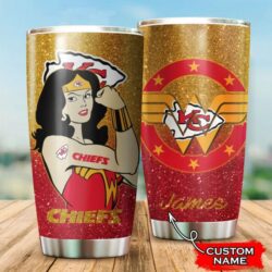 Kansas City Chiefs Wonder Woman Custom Name Tumbler