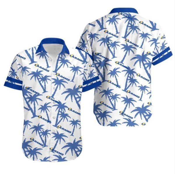 los angeles rams coconut tree nfl gift for fan hawaii shirt and shorts 2082 qihnr