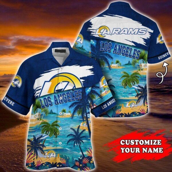 los angeles rams nfl customized summer hawaiian shirt 7801 h4oma