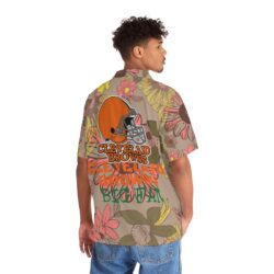 nfl CLEVERLAND BROWNS new 3D hawaiian shirt for fans nfl CLEVERLAND BROWNS new 3D hawaiian shirt for fans