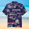 nfl New England Patriots Blue Print Hawaiian Shirt 3D All Over Print nfl New England Patriots Blue Print Hawaiian Shirt 3D All Over Print