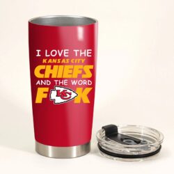 on sale NFL I Love The Kansas City Chiefs Tumbler Cup