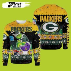The Grinch American Football NFL Green Bay Packers Ugly Christmas Sweater- Christmas Gifts 2023