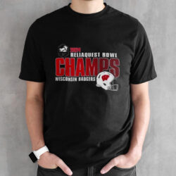2024 RELIAQUEST BOWL CHAMPIONS MERCH WISCONSIN BADGERS T-SHIRT