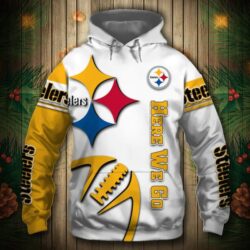 steelers Here We Go NFL 3D ball hoodie custom for fan
