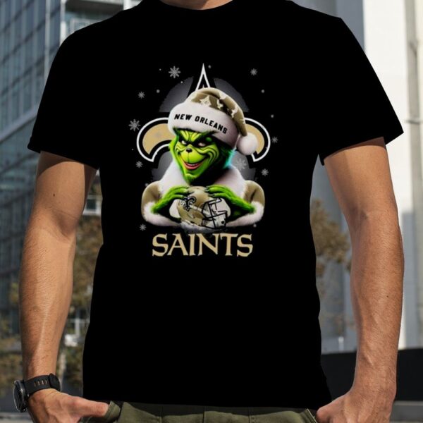 Grinch Perfect Gift For Fans Christmas New Orleans Saints Tshirt 371212 0