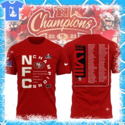 NFC Champions San Francisco 49ers Are All In Super Bowl LVIII t-shirt – Red edition