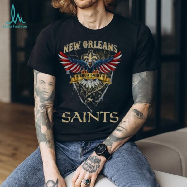 NFL US Eagle Geaux Saints New Orleans Saints T Shirt0