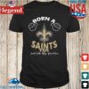 Nfl New Orleans Saints Born A Fan Just Like My Grandma Logo T-shirt Nfl New Orleans Saints Born A Fan Just Like My Grandma Logo Shirt den min